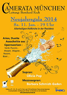 Camerata München Neujahrsgala Plakat